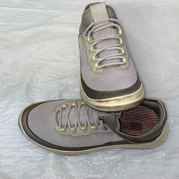ECCO CORE Mesh Golf Spikeless Gray and Blue Athletic Men’s Sneakers Size 8 8.5 - Picture 9 of 13